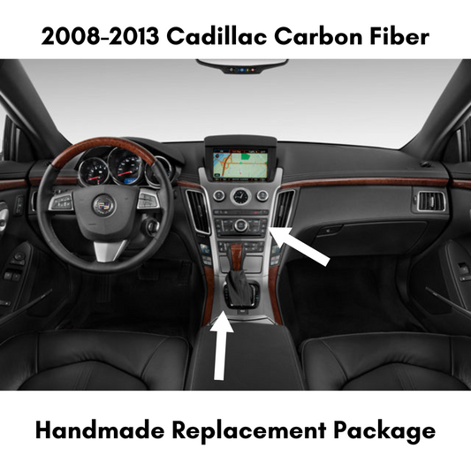 2008-2013 Cadillac CTS Carbon Fiber Interior Direct Replacement Package