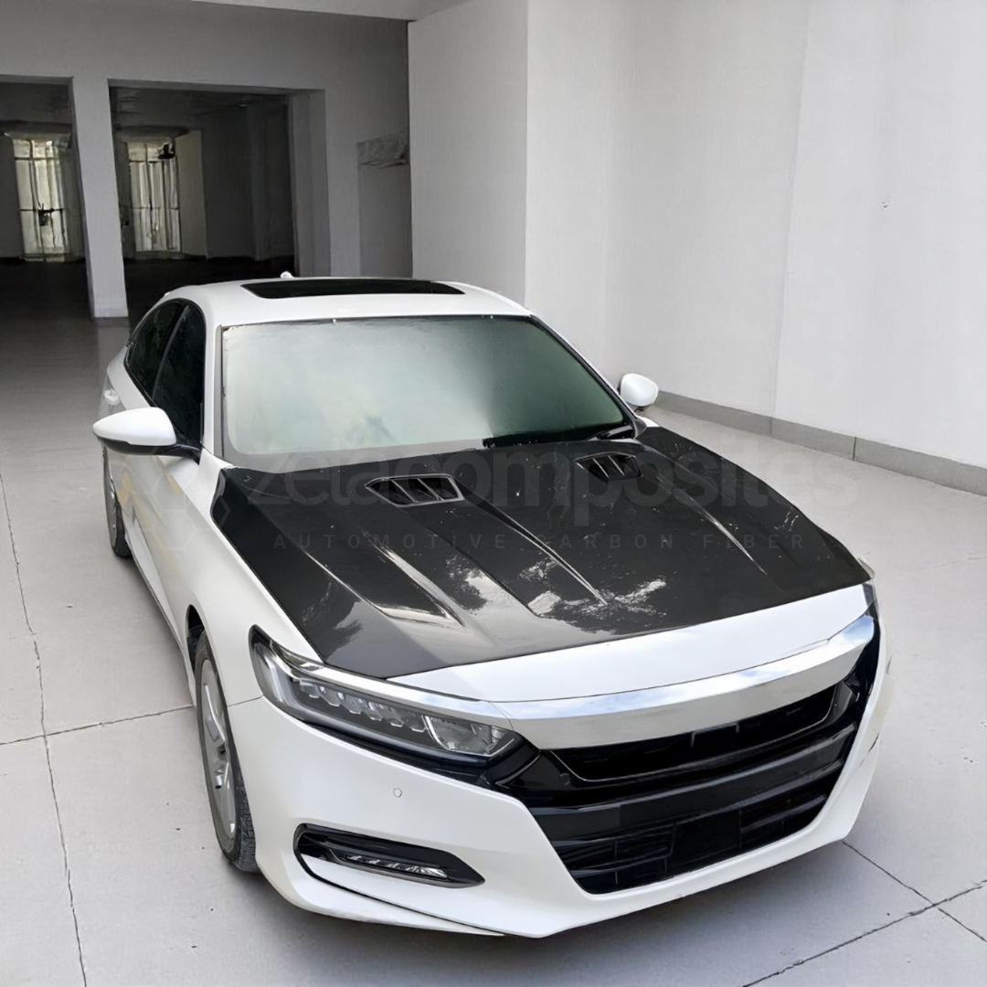 Carbon Fiber Dual Intake Hood for 10th Gen Honda Accord