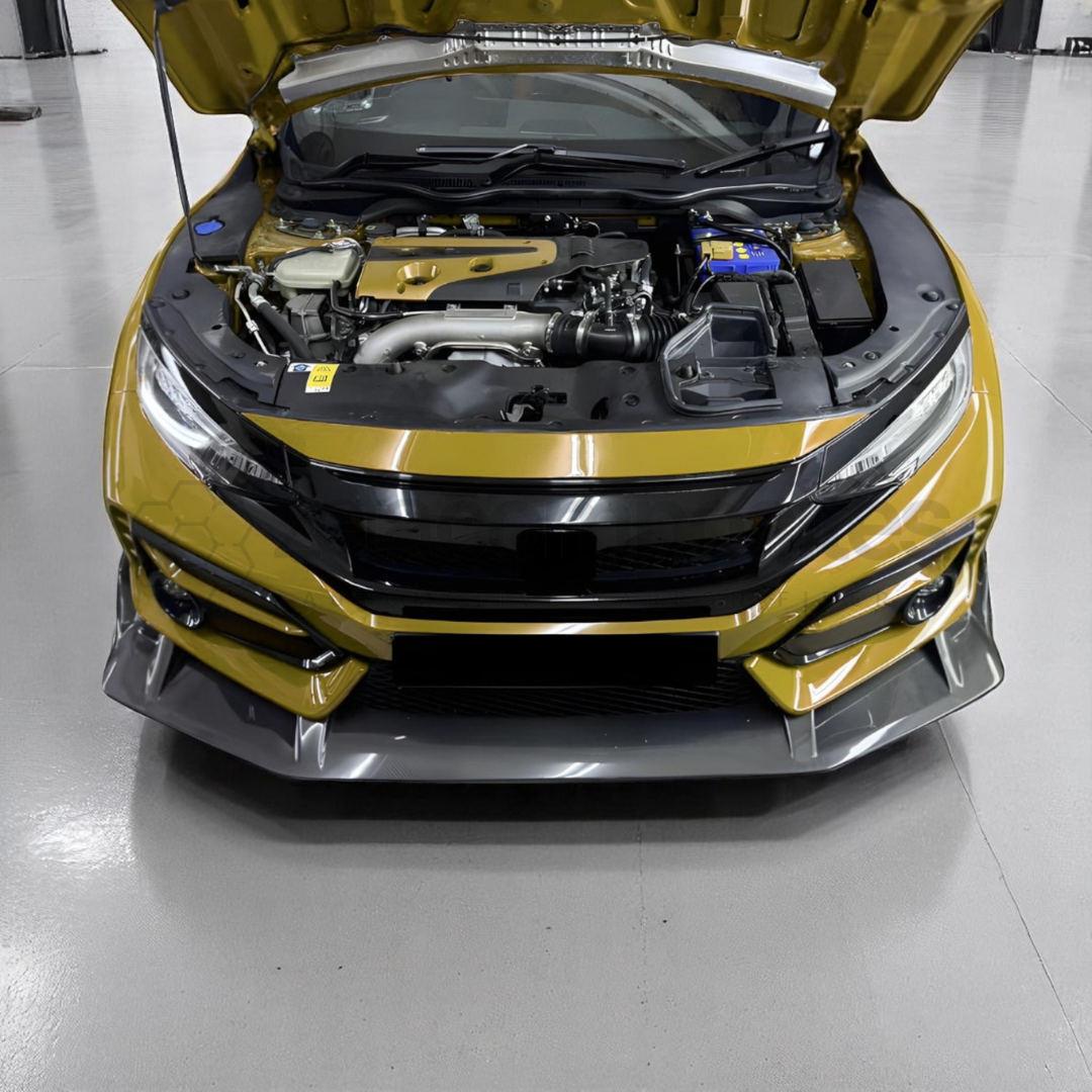 Carbon Fiber Front Lip Track Style for 10th Gen Civic Type R (2016'-2021')