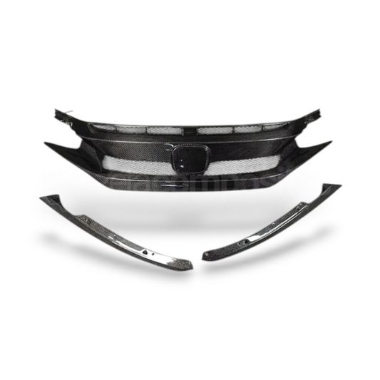 Carbon Fiber OE Style Front Grille for Honda Civic Sedan (2016'-2021')