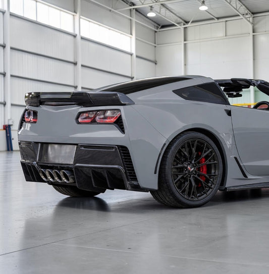 (14'-19') C7 Corvette Carbon Fiber Diffuser OE+ Style