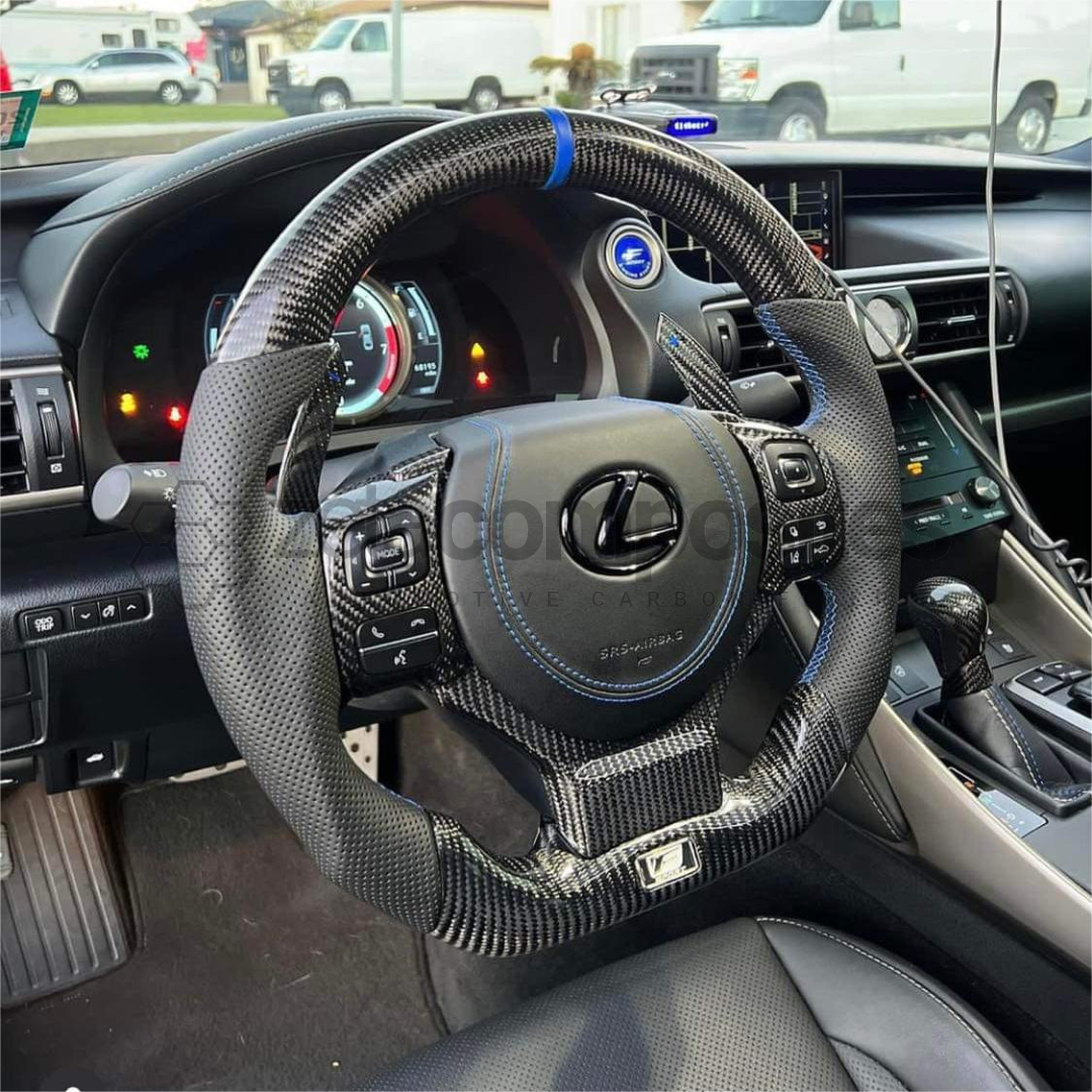 Carbon Fiber Steering Wheel for Lexus IS250/300/350/RC