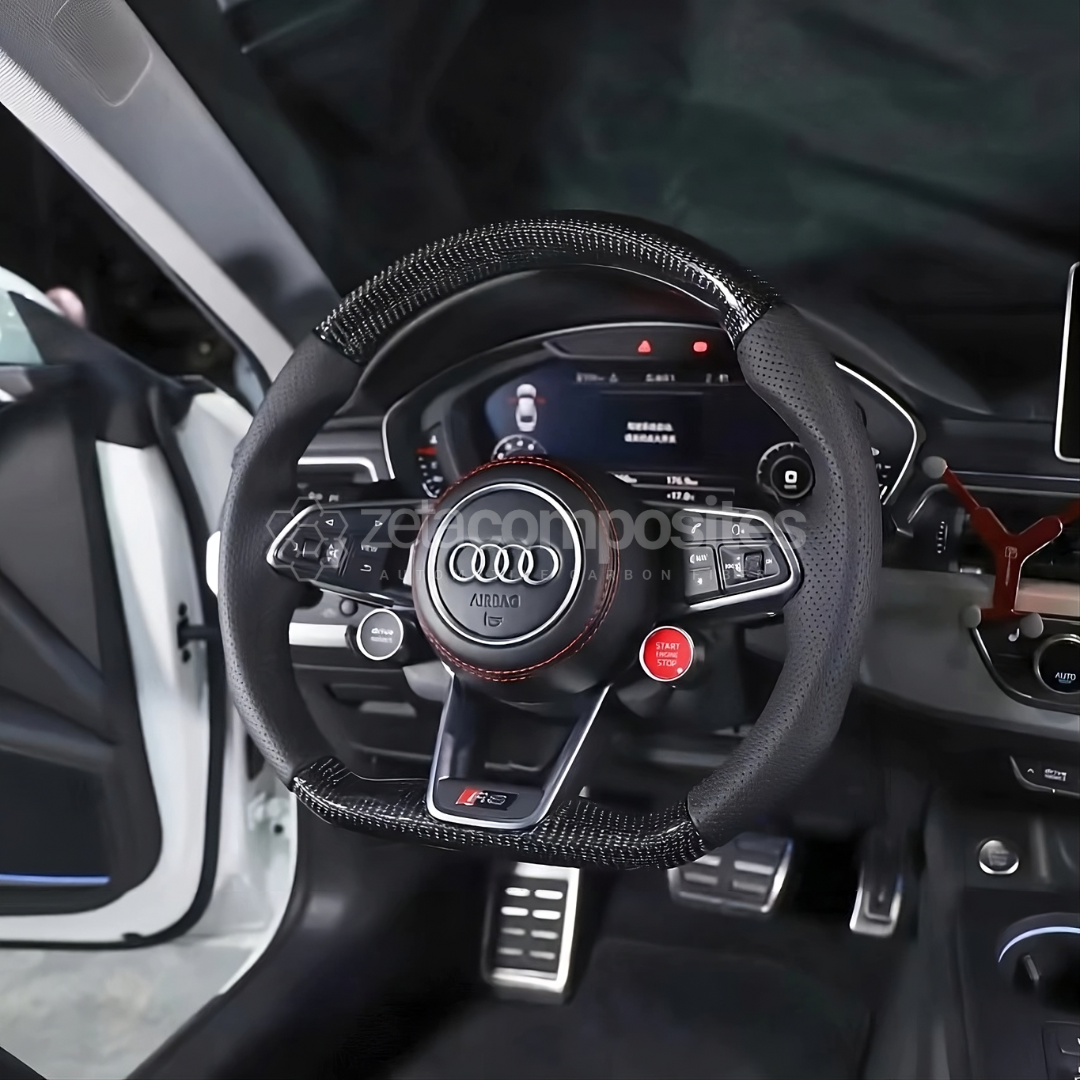 Custom Carbon Fiber Audi Steering Wheel