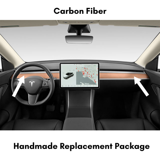 2017-2023 Telsa Model Y Carbon Fiber Interior Direct Replacement Package by ZetaC™