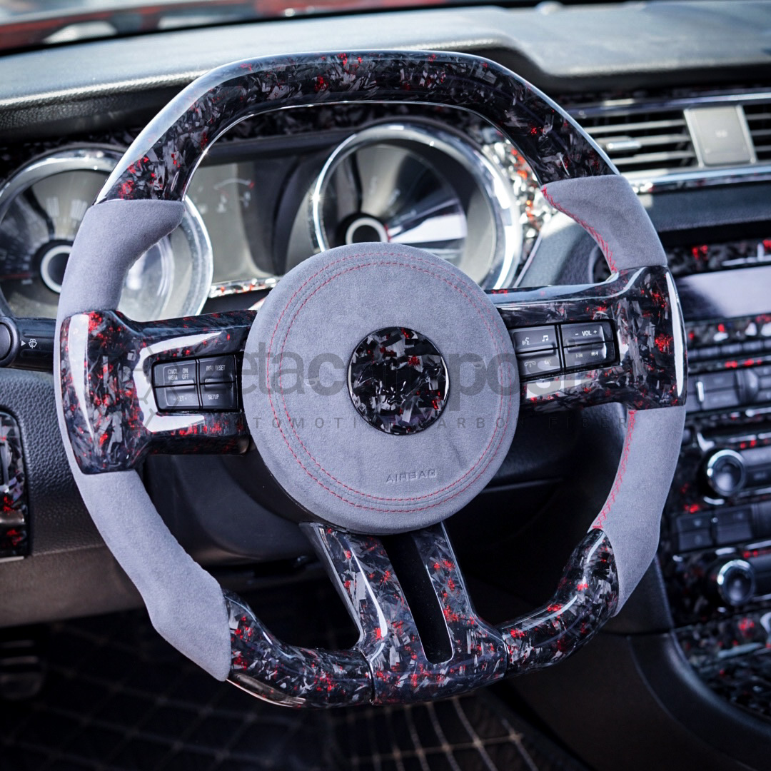 S197 custom carbon fiber steering wheel