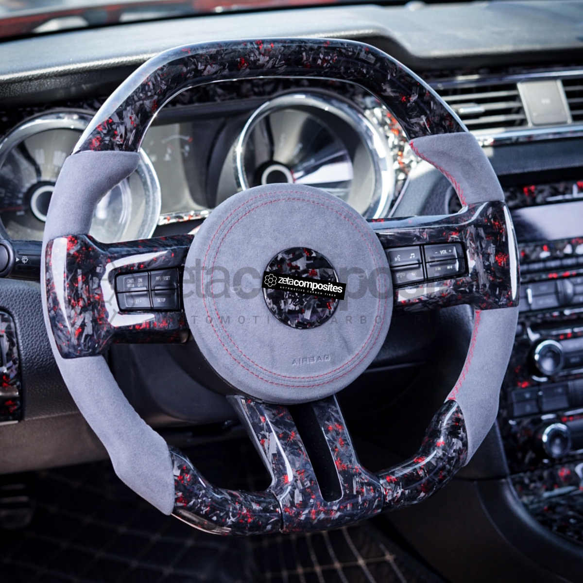 Carbon Fiber Steering Wheel for Mustang (2010'-2014')