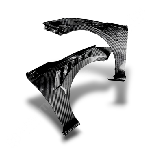 (2019'-2022') Veloster Carbon Fiber Hood & Fenders Kit - Vented