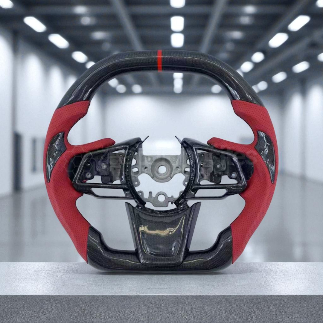 Carbon Fiber Steering Wheel for 22'+ Subaru WRX / STi (Carbon Button Frames Included)