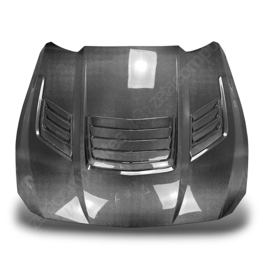 (2024') S650 Mustang Carbon Fiber Hood & Fenders - GTD Style