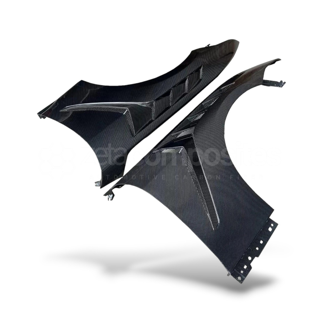 2024 + Ford Mustang S650 GTD Style Carbon Fiber Front Fenders Pair