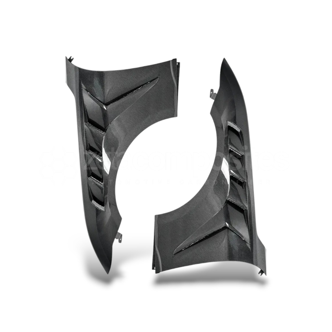 2024 + Ford Mustang S650 GTD Style Carbon Fiber Front Fenders Pair