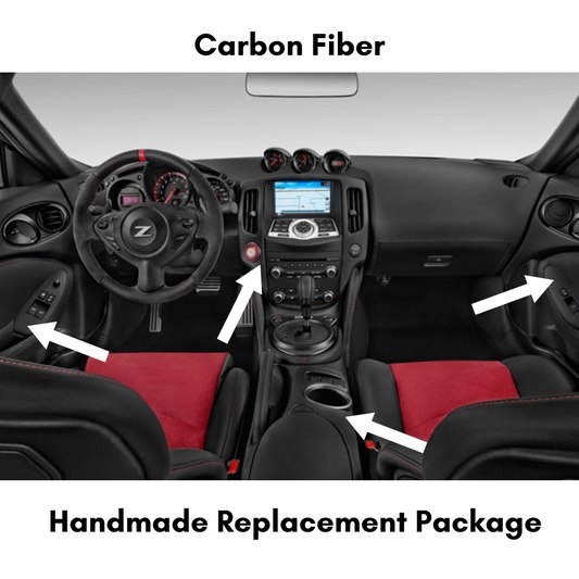 Carbon Fiber Interior for Nissan 370z - Direct Replacement Kit