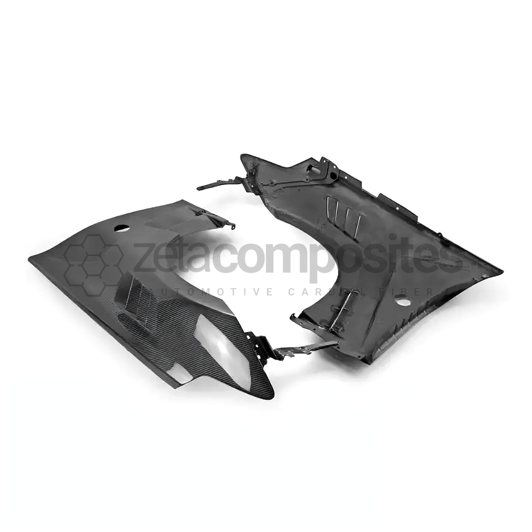 Carbon Fiber Fenders Vented Style for Nissan 370z