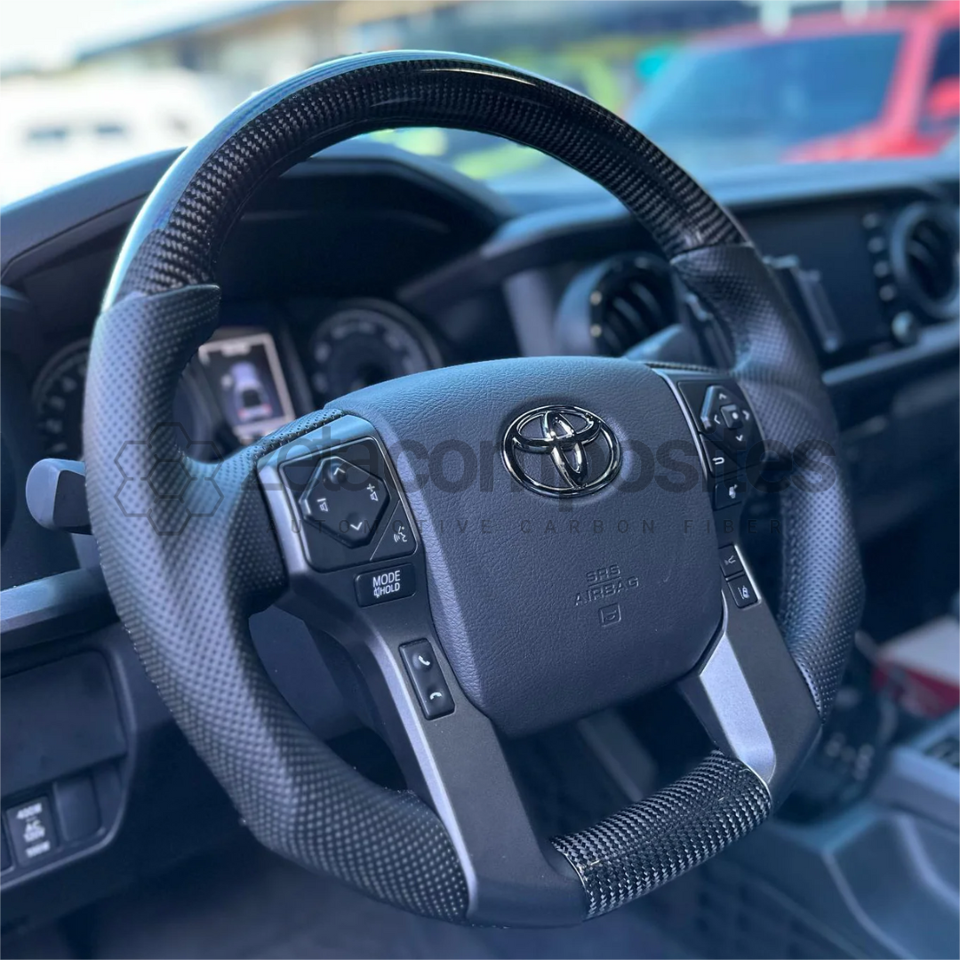 Carbon Fiber Steering Wheel Compatible with Tundra/Tacoma/4runner