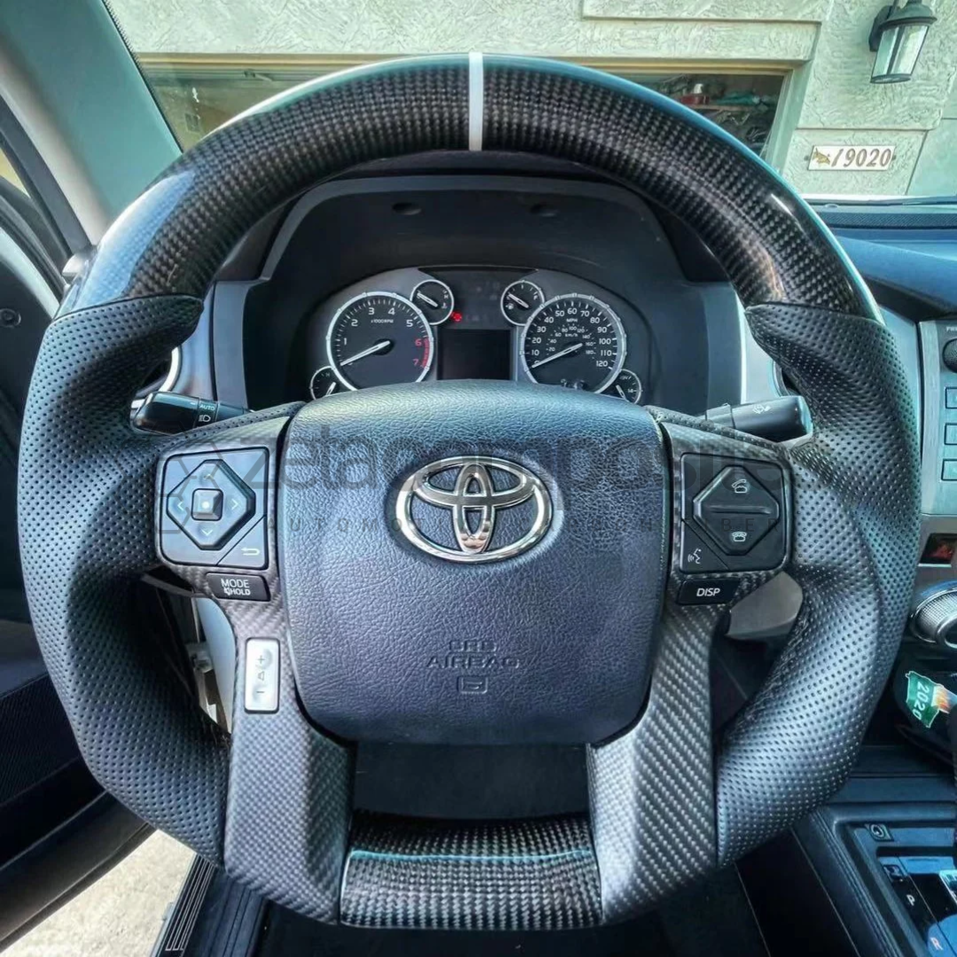 Carbon Fiber Steering Wheel Compatible with Tundra/Tacoma/4runner