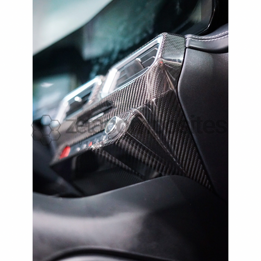 S650 2024+ Mustang Carbon Fiber Central Control Panel Cover
