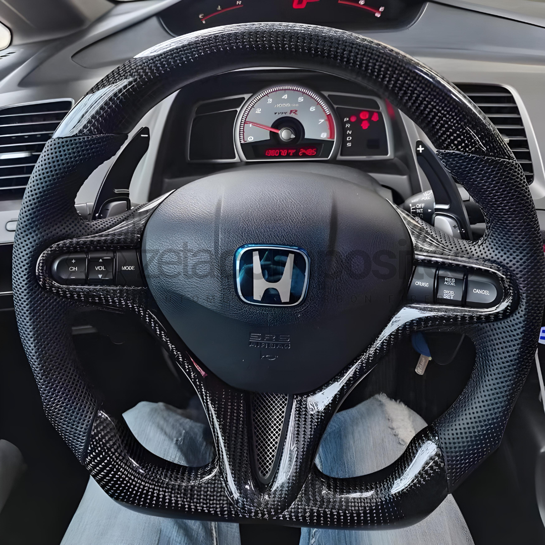 Carbon Fiber Steering Wheel for 8th Gen Civic