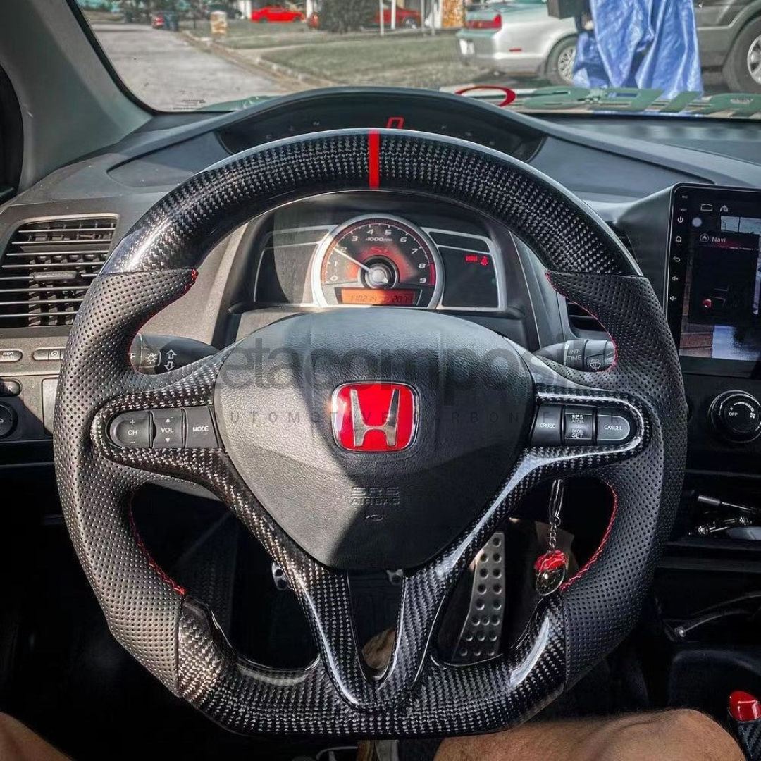 Carbon Fiber Steering Wheel for 8th Gen Civic