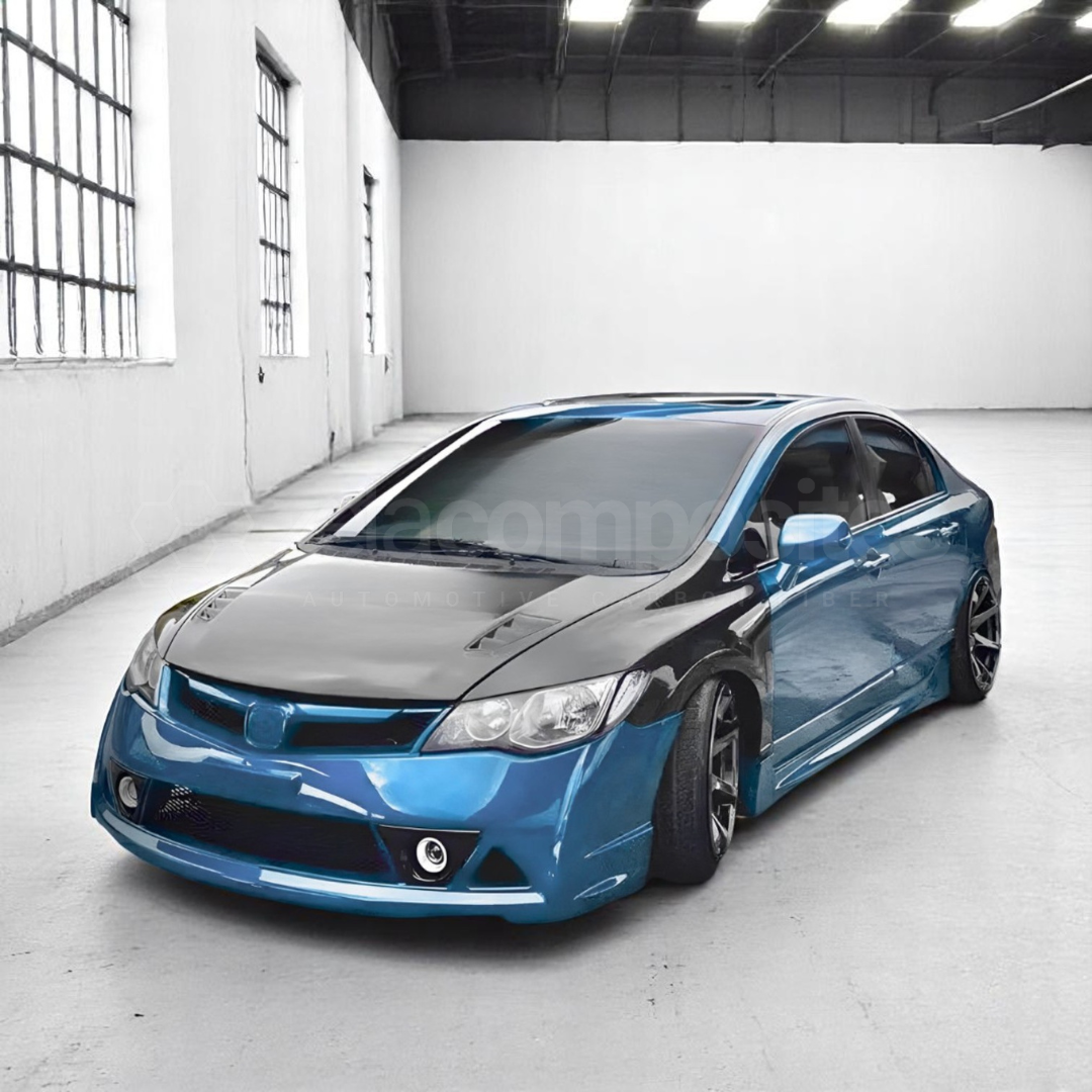 Carbon Fiber Hood Vented for 2006-2011 Honda Civic 8th Gen
