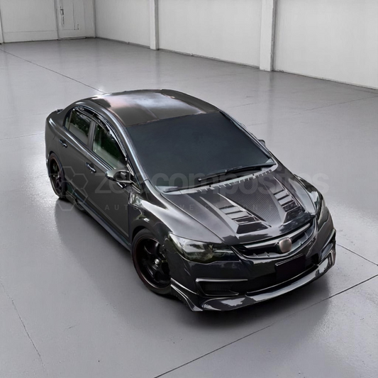 Carbon Fiber Hood V Style for 2006-2011 Honda Civic 8th Gen