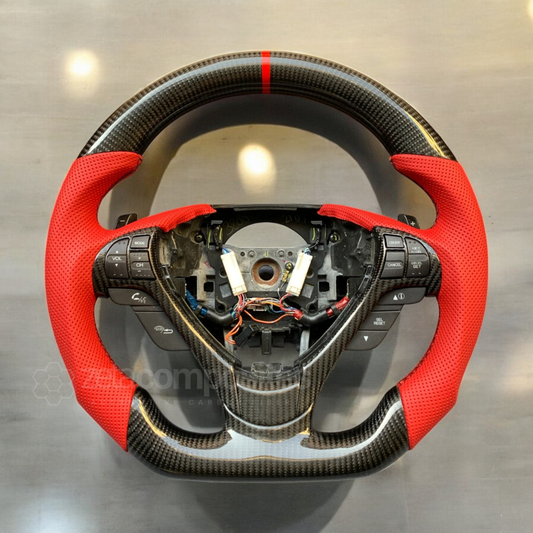 Carbon Fiber Steering Wheel for Acura (13'-22') ILX (13'-18') RDX