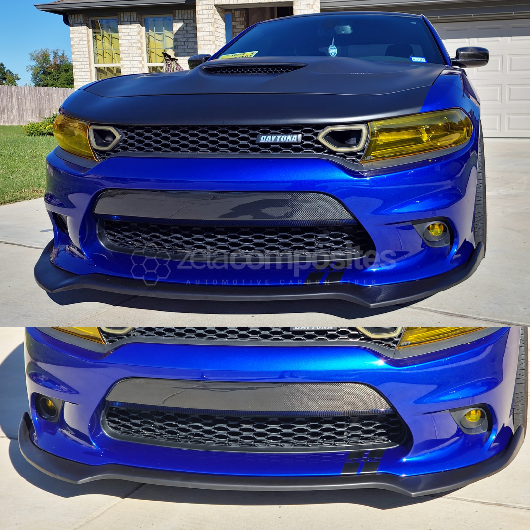 20152023 Dodge Charger Carbon Fiber Front Bumper Direct Replacement