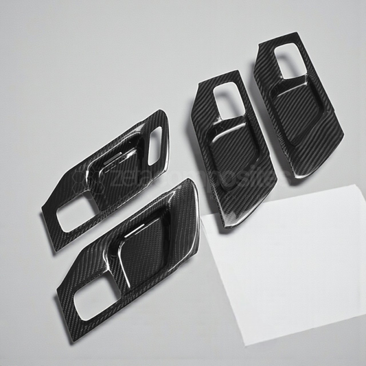 (2019'+) RAM 1500/TRX/RHO Carbon Fiber Interior Door Handle Trims