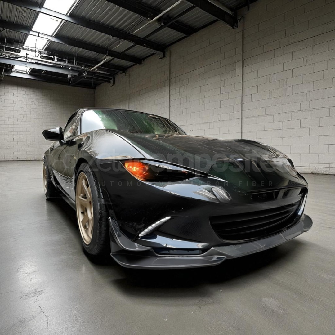 Carbon Fiber Front Lip Track Style for Miata ND MK4 MX5