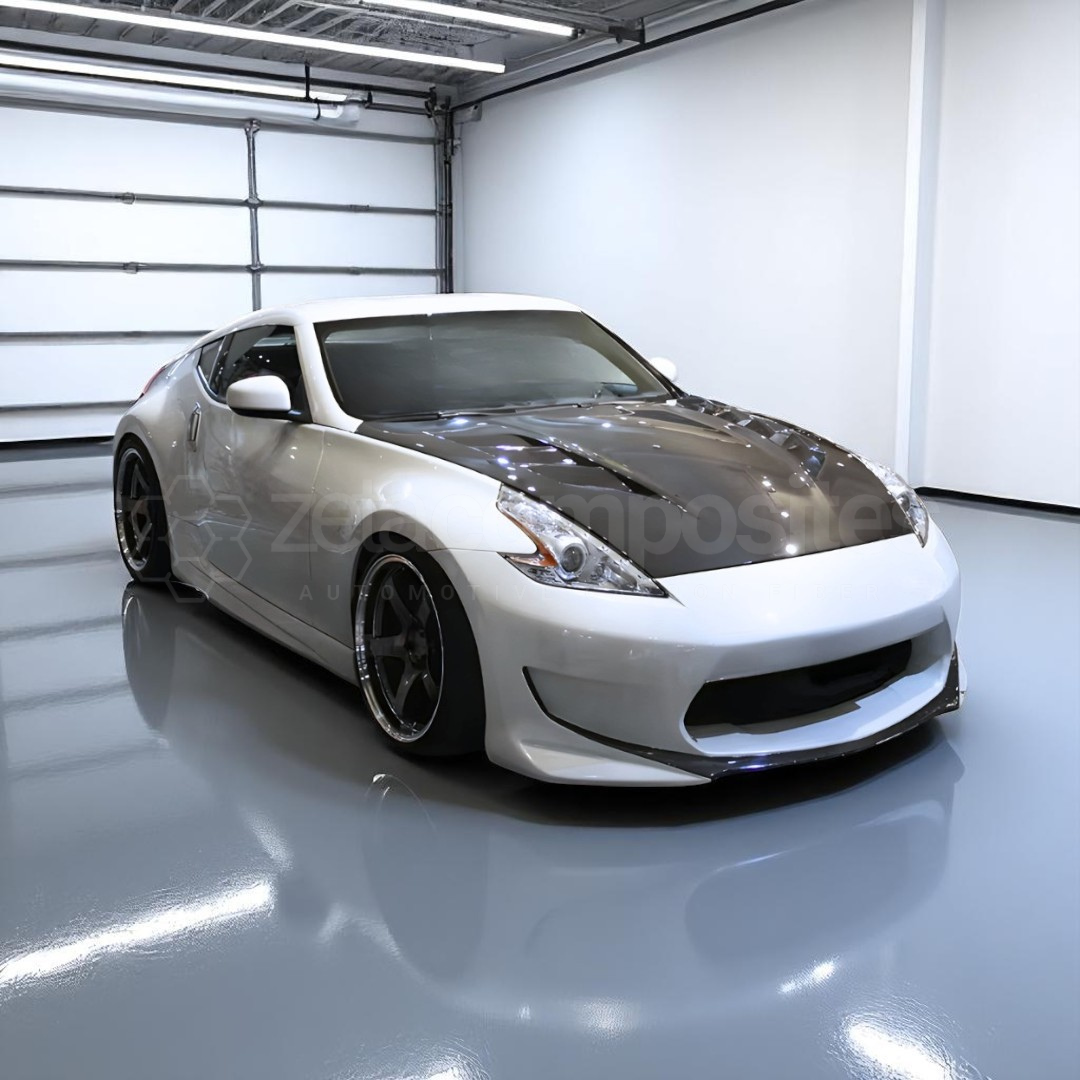 Carbon Fiber Hood Triple Vented Style for Nissan 370z