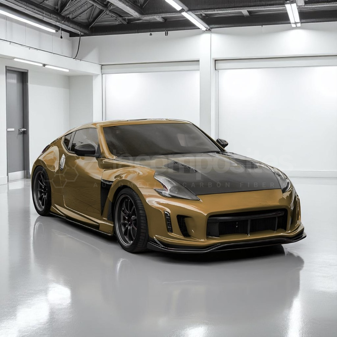 Carbon Fiber Hood Vented for Nissan 370z