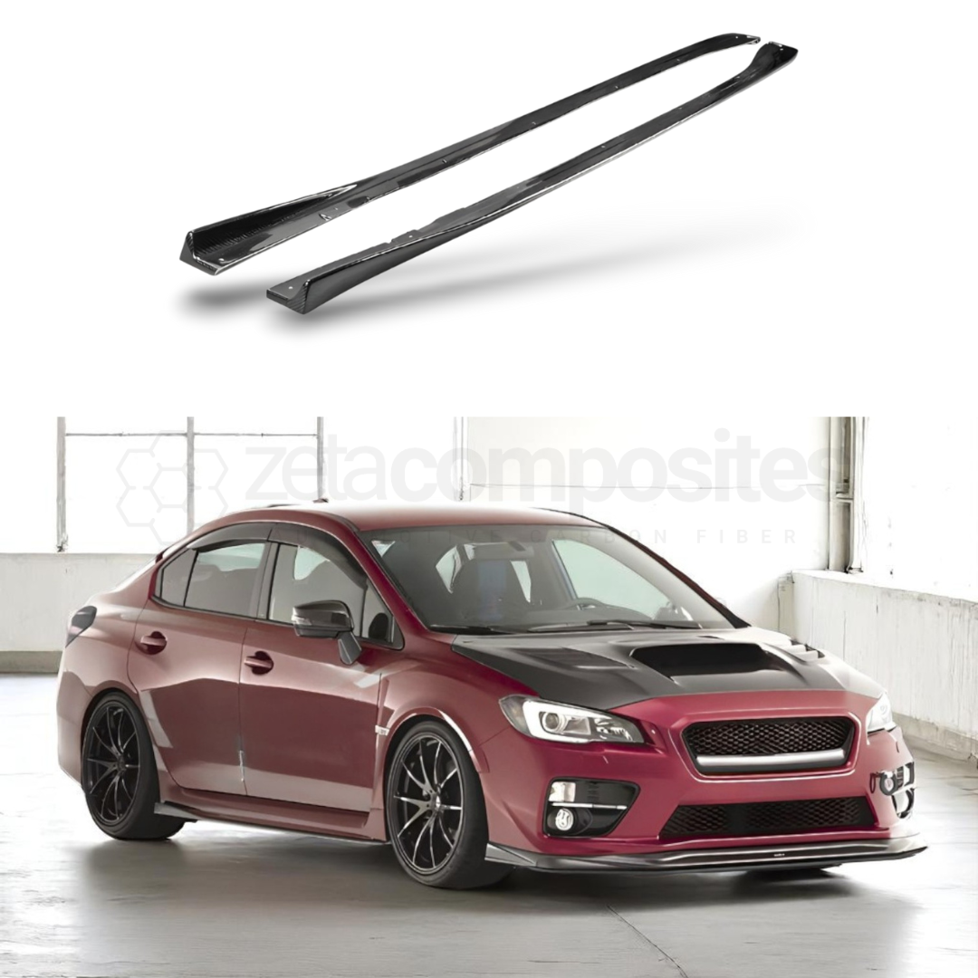 Carbon Fiber Side Skirts Extensions for 2015-2021 Subaru WRX and STI