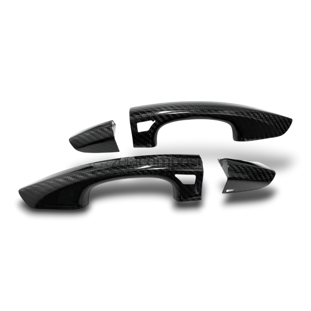 Carbon Fiber Door Handle Cover Set for Mustang (15'-23')