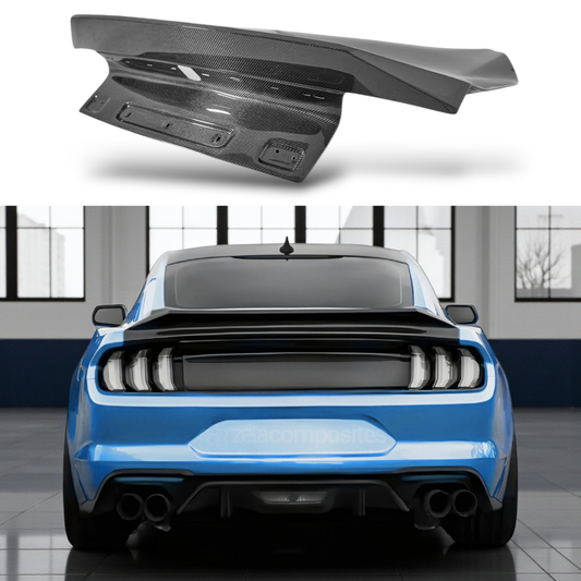 Carbon Fiber Duckbill Wing Trunk for Mustang (15'-23')