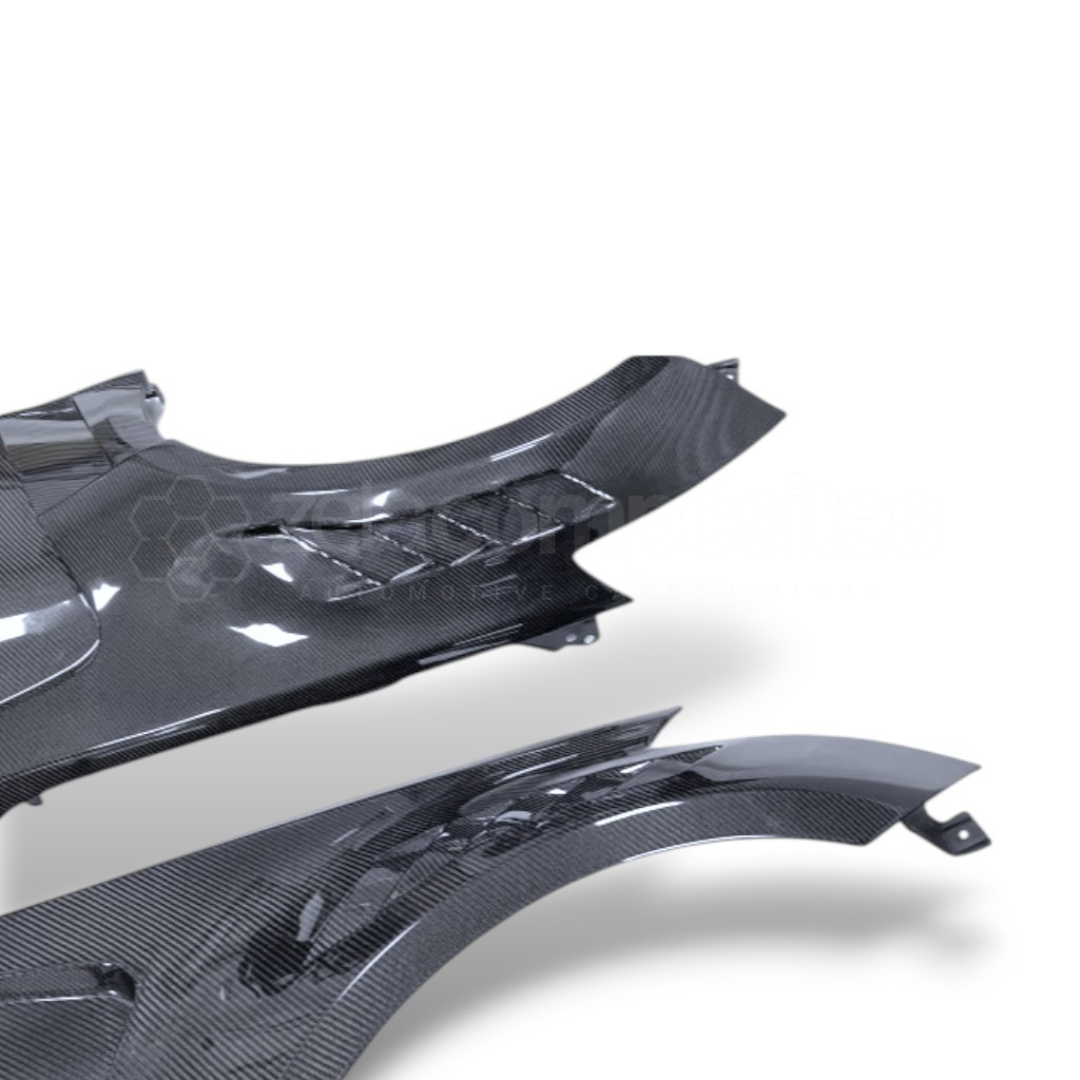 Carbon Fiber Fenders Track Style for Nissan 350Z - Vented
