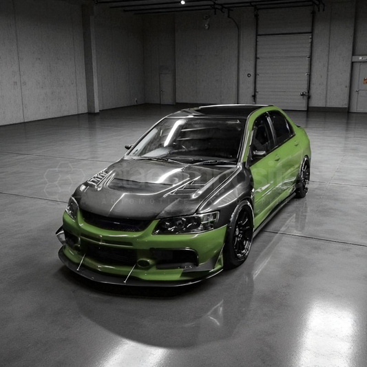 Intake Style Carbon Fiber Hood for EVO 8 9