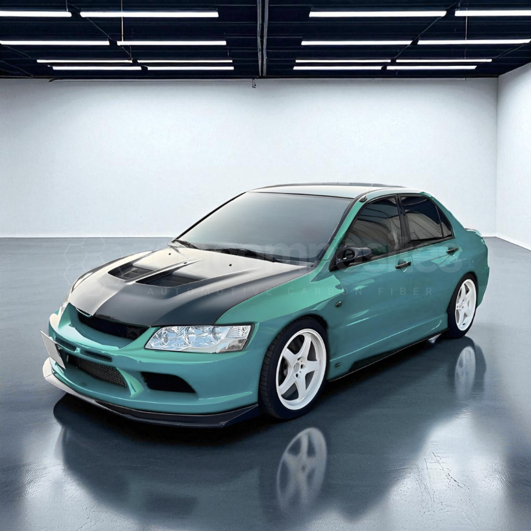 Vented Style Carbon Fiber Hood for EVO 7 8 9