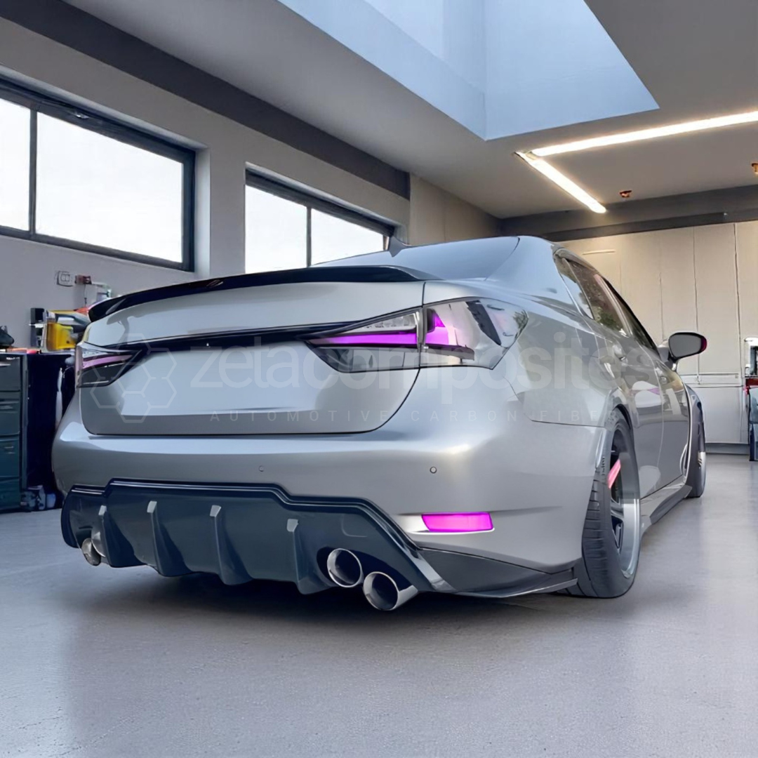 Carbon Fiber Rear Diffuser for 2016+ Lexus GSF GS F Sport