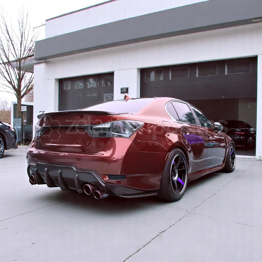 Carbon Fiber Rear Diffuser for 2016+ Lexus GSF GS F Sport