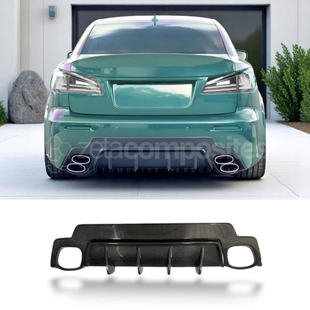 Carbon Fiber Rear Diffuser for Lexus IS F / Sport (2006'-2013')
