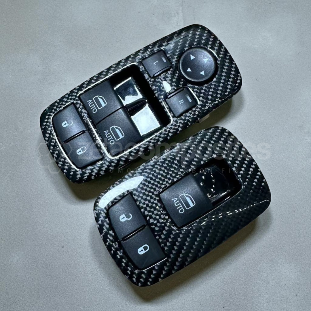Carbon Fiber Window Switch Replacement Set for Dodge Challenger (2015+)