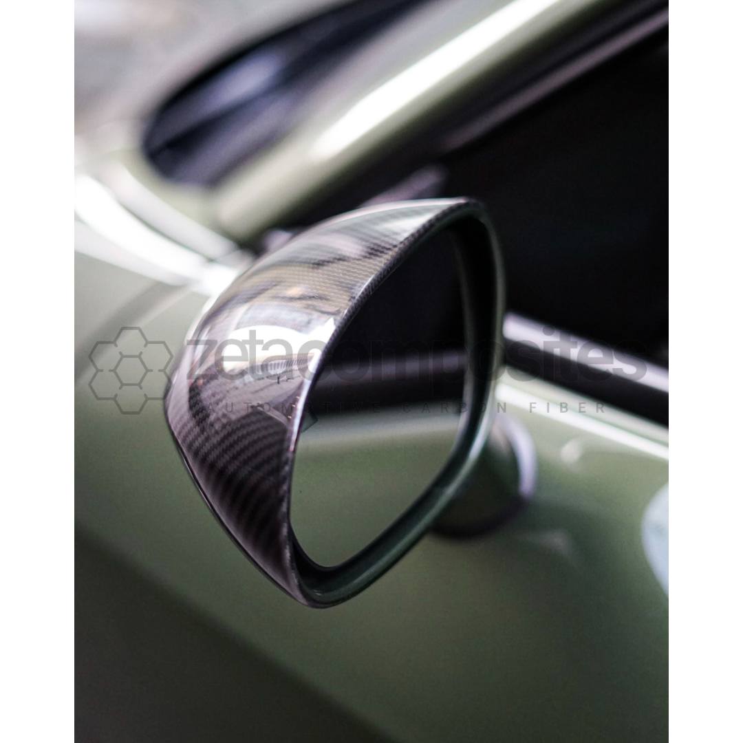 Dodge Challenger Carbon Fiber Mirror Caps Covers Flush (08'-23')