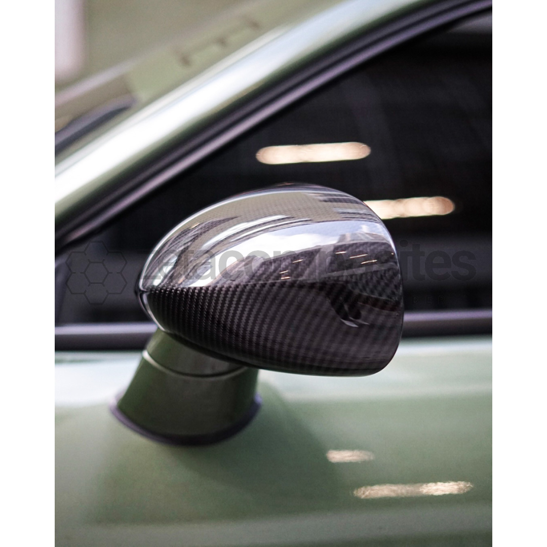 Dodge Challenger Carbon Fiber Mirror Caps Covers Flush (08'-23')