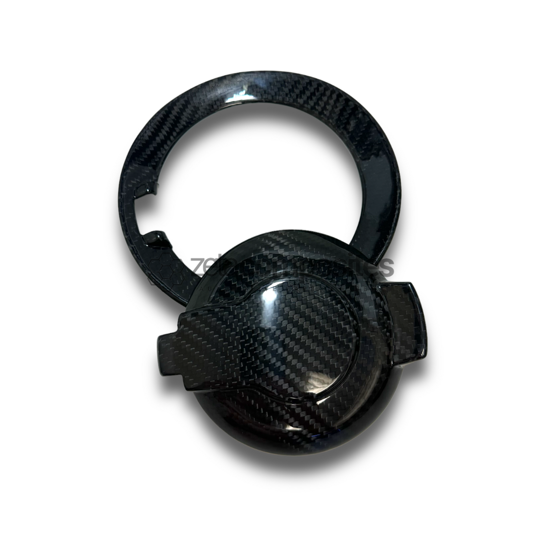 2015-2023 Dodge Challenger Carbon Fiber Gas Cap Inner and Outer Cover Flush Fitment