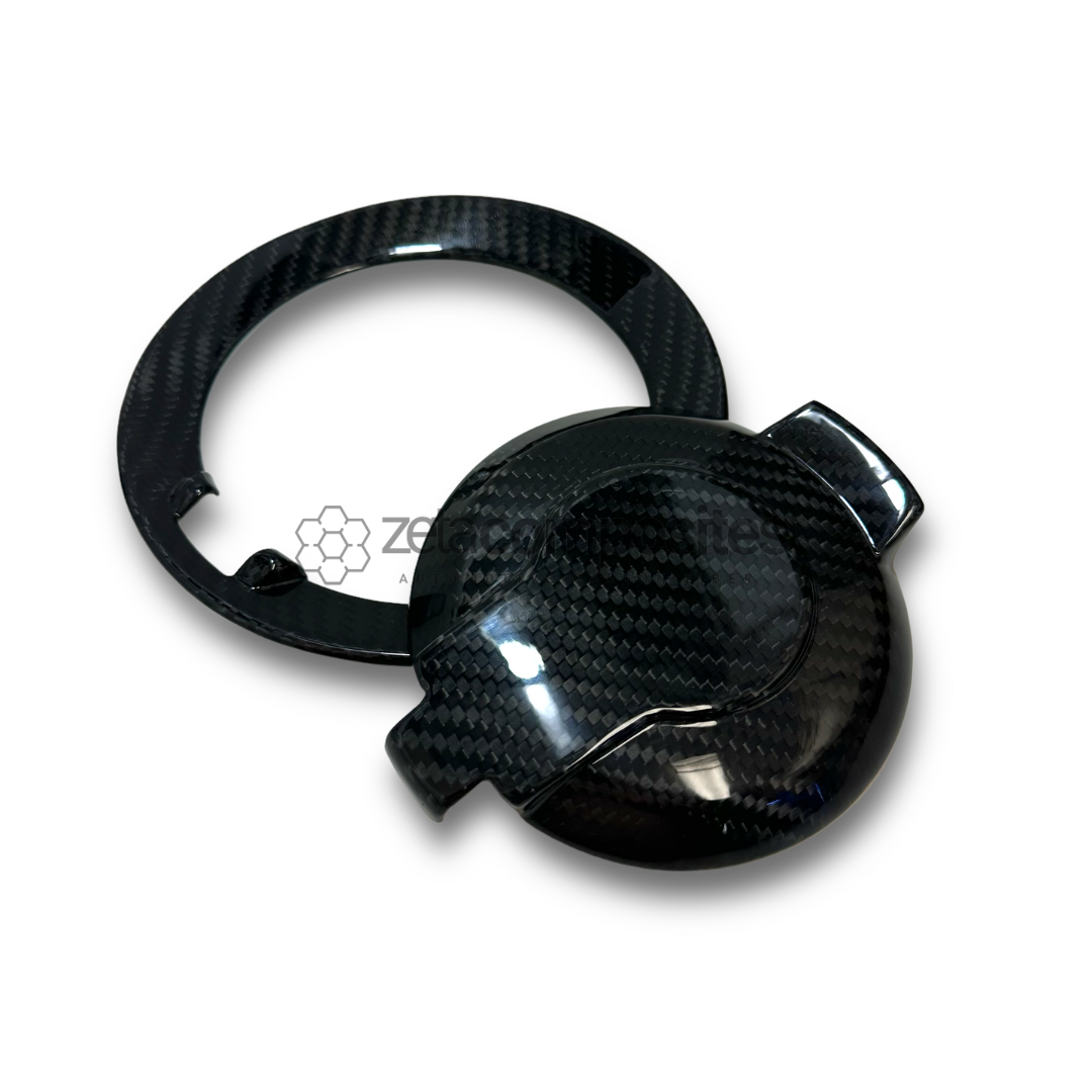 2015-2023 Dodge Challenger Carbon Fiber Gas Cap Inner and Outer Cover Flush Fitment