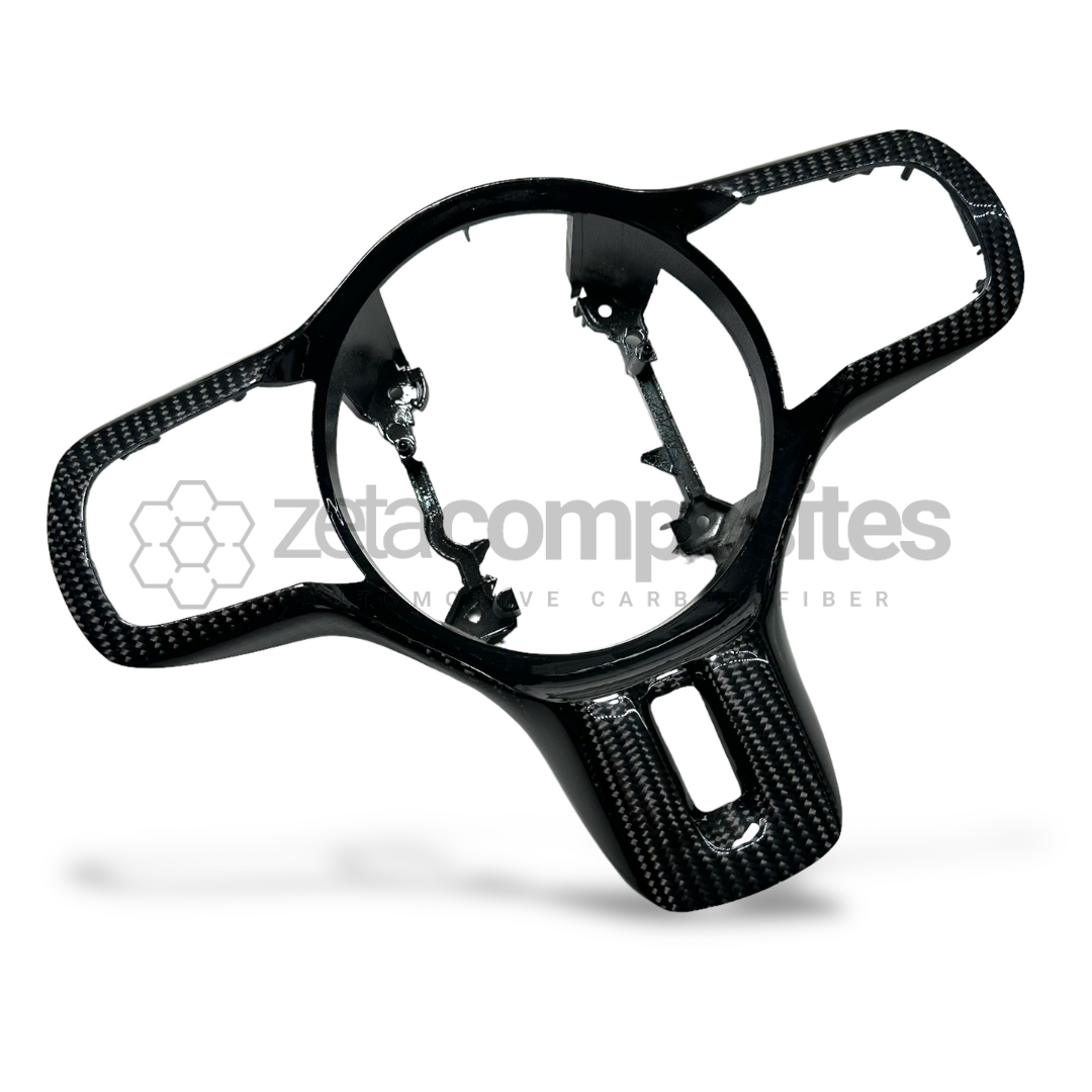 Carbon Fiber Steering Trim Direct Replacement for EVO 10 X Lancer