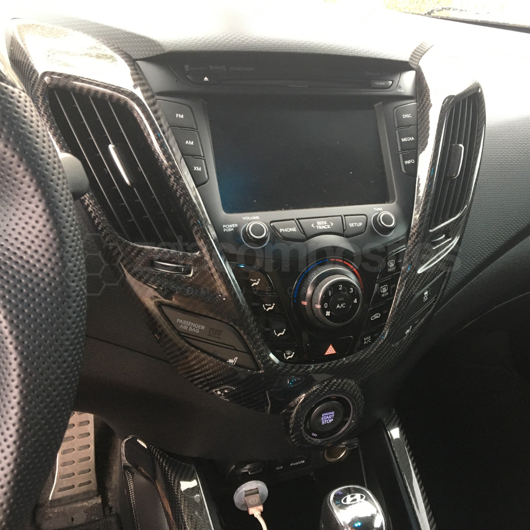 Full Carbon Fiber Interior Cover Kit for Hyundai Veloster (2012'-2017')