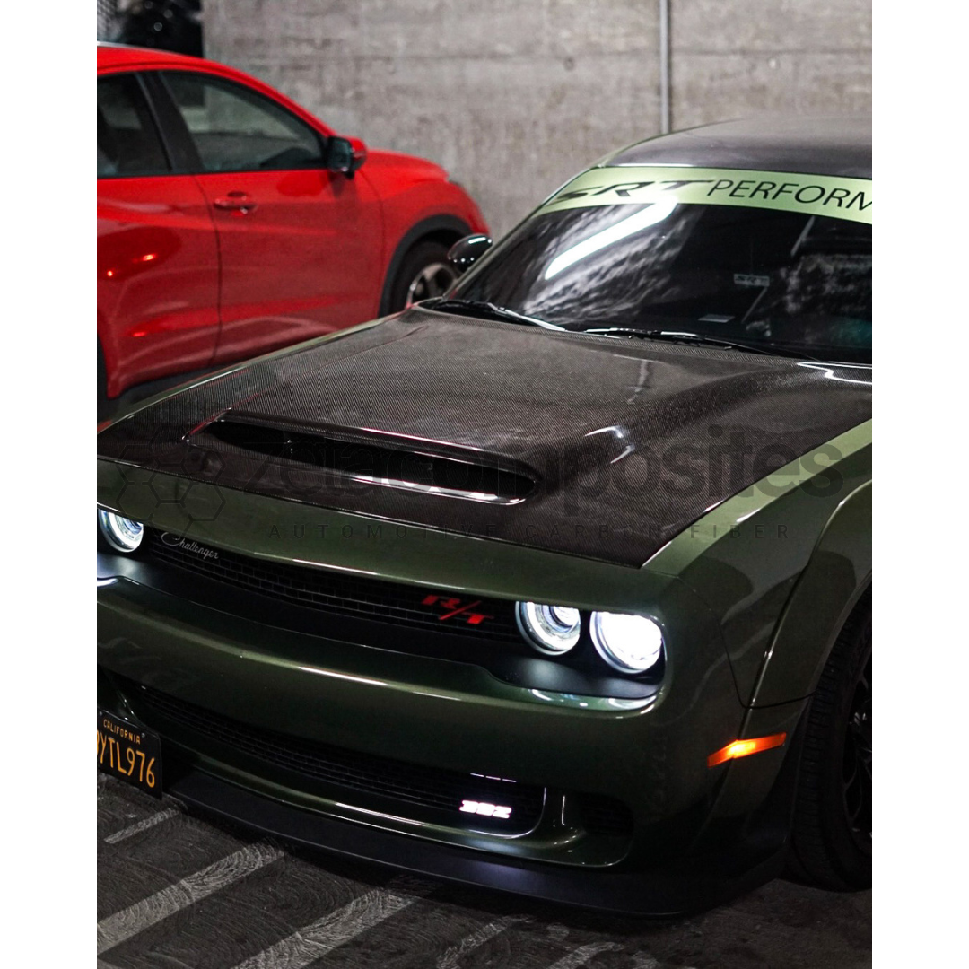 Dodge Challenger Carbon Fiber Demon Hood OE+