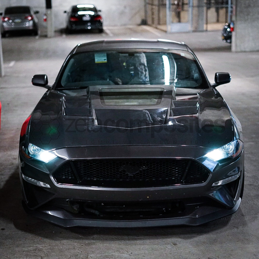 Carbon Fiber Glass Window Hood for S550 Mustang (15'-23')