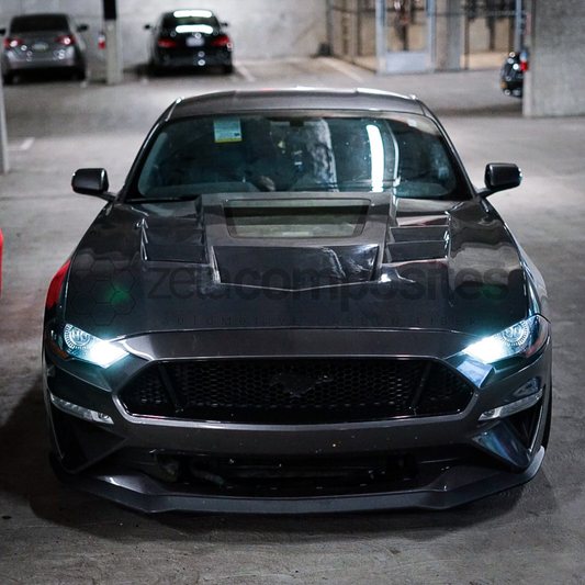 (2015'-2023') Mustang Carbon Fiber Hood - Window Style