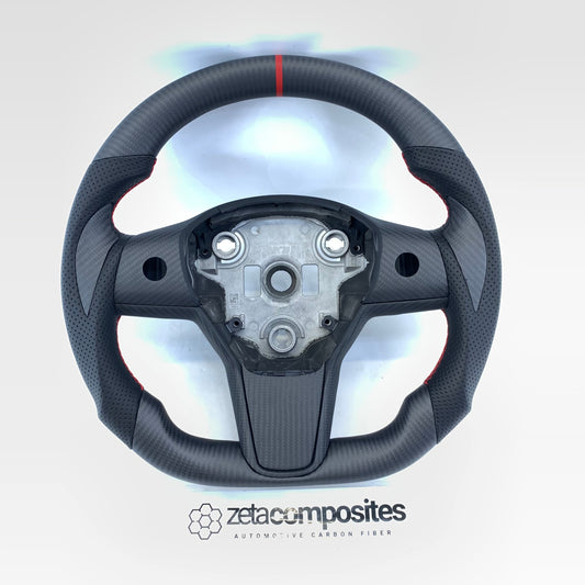 Tesla Model 3/Y Carbon Fiber Steering Wheel Custom